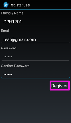 Create account step 2